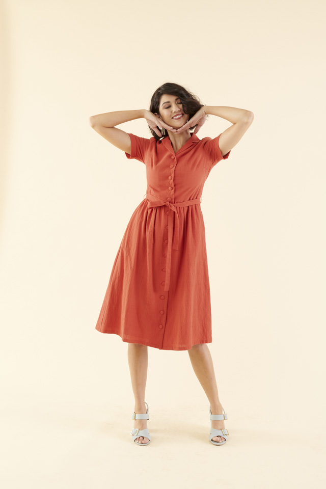 wrap swing dress