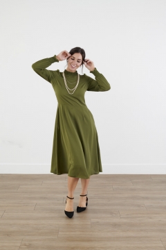 modest midi length dresses