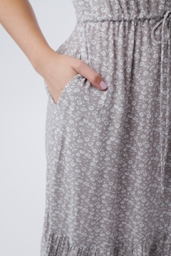 womens gray dolman sleeve drawstring waist dress