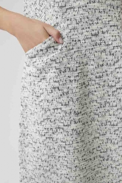womens gray short sleeve front pockets dress