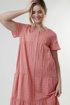 High Low Waist Tiered Dress