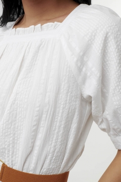 Ruffle Square Neck Dress
