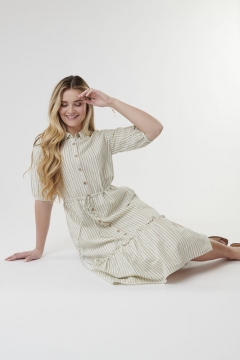 Drawstring Waist Dress