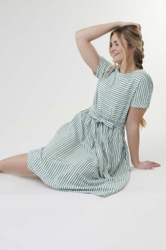Cuffed Dolman Sleeve Dress