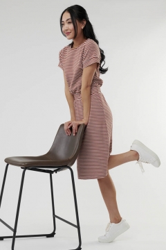Dress Wide Elastic Waistband Pocket