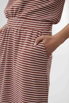 Dress Wide Elastic Waistband Pocket