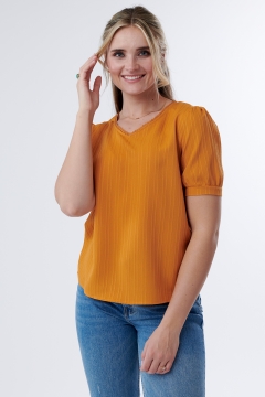 Top V Neck Neckline Detail