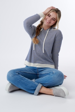 Top Striped with Hood