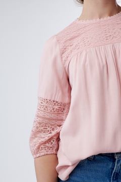 Lace Yoke Top