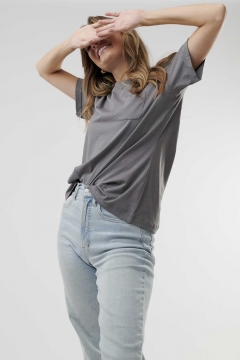 womens gray ultimate everyday scoop top