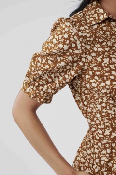 Scarlett - Dress Wide Waist Band Button Down