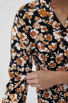 Adeline - Dress Mandarin Collar Tiered
