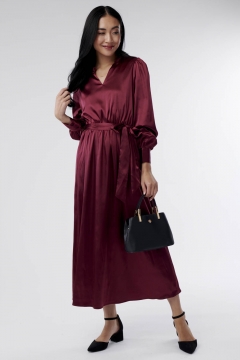 Evelyn - Dress Waist Tie Long Sleeve