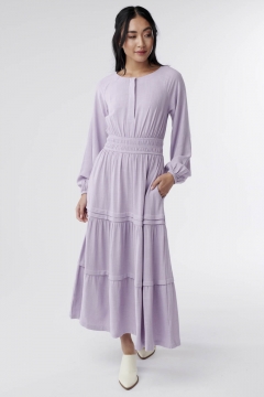 Eloise - Dress Wide Hidden Placket Pintuck