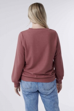 Paige - Top Puffed Long Sleeve Sweater