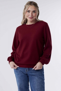 Paige - Top Puffed Long Sleeve Sweater