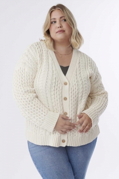 Taylor - Top Button Down Sweater Cardigan