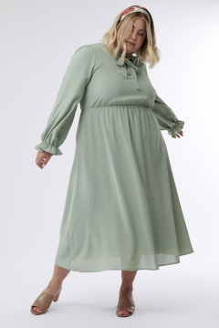 Charlotte - Dress Tie Neck Long Sleeve