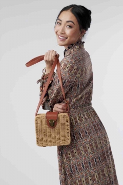 Penelope - Dress Button Down Tie Long Sleeve