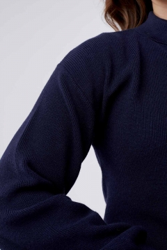 Jane - Top Turtleneck Puff Sleeve Sweater