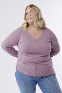 Grace - Top V Neck Sweater Long Sleeve