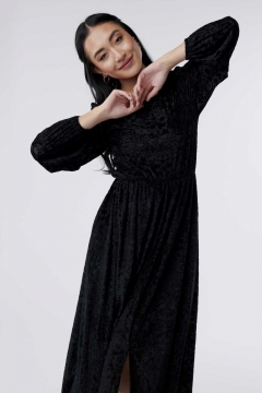 Molly - Dress Square Neck Long Sleeve Velvet