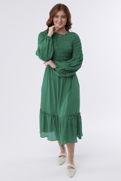 Lily - Dress Smocked Bodice Tiered Skirt