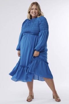 Lily - Dress Smocked Bodice Tiered Skirt