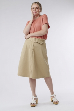 Nora - Skirt A Line Covered Belt