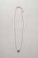 Necklace Gold Emerald Green Stone Pendant