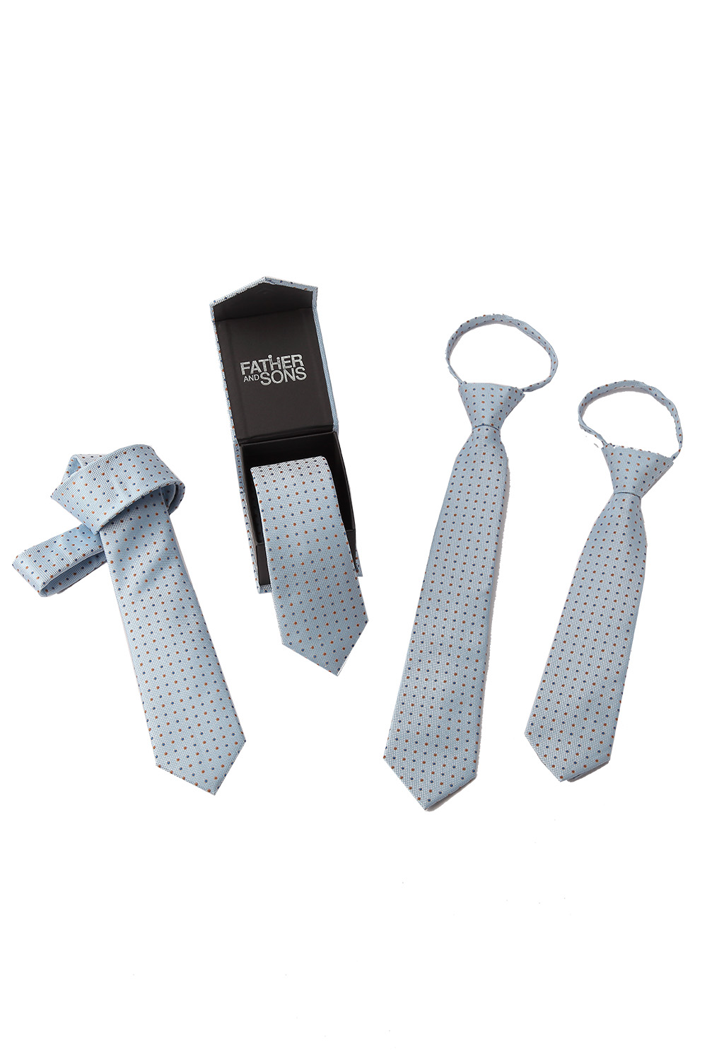 father and son matching ties