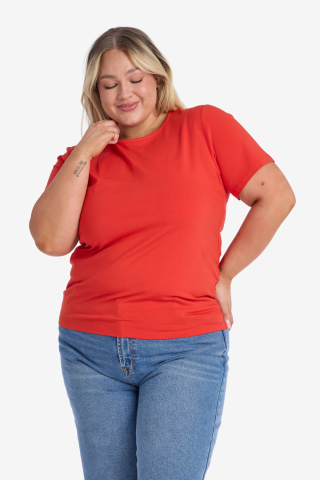 Modest Red Layering Tee
