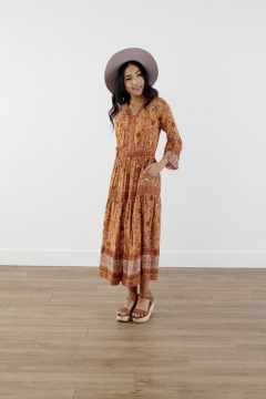 modest midi length dresses